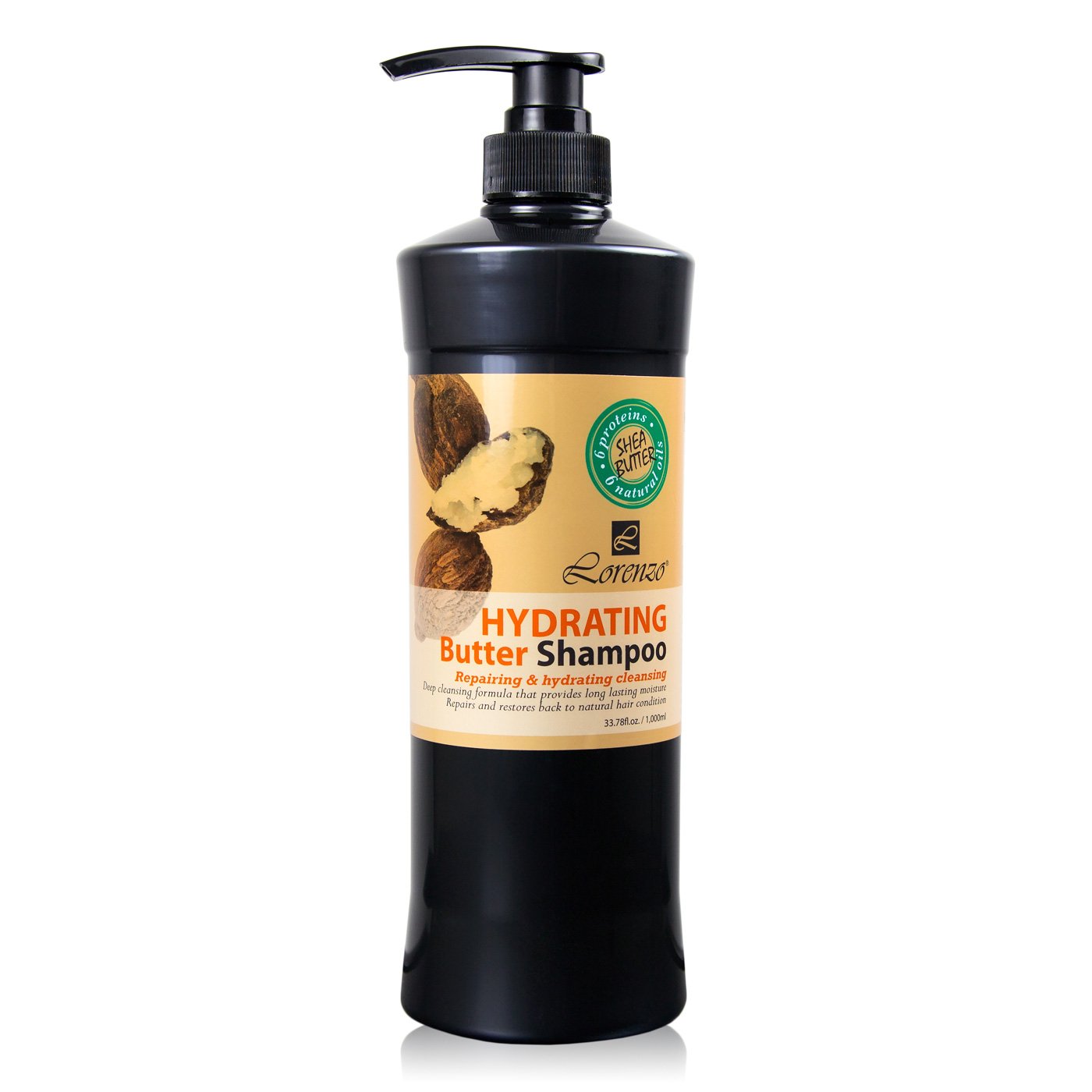 Lorenzo Hydrating Butter Shampoo for Repairing & Hydrating Cleansing 33oz