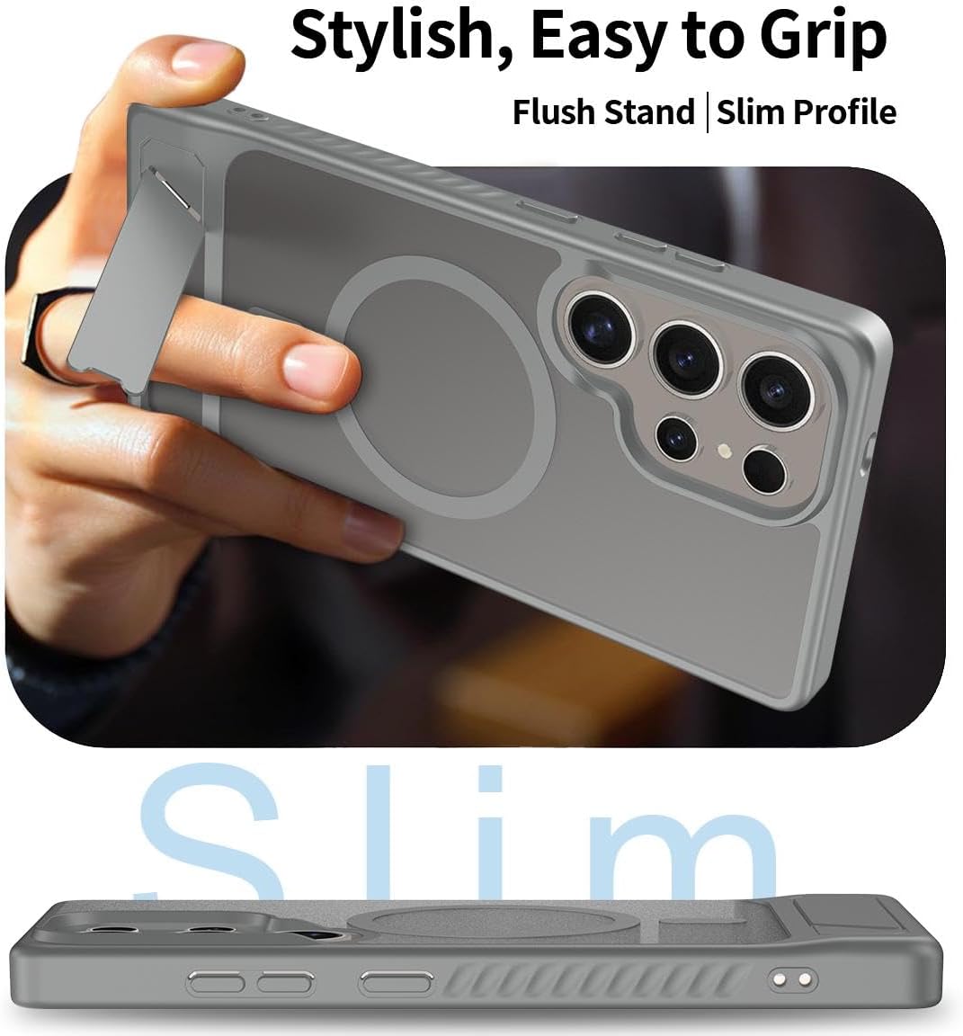 جراب موبايل متوافق مع سامسونج جالاكسي S26 الترا مع مسند مغناطي... - view 2