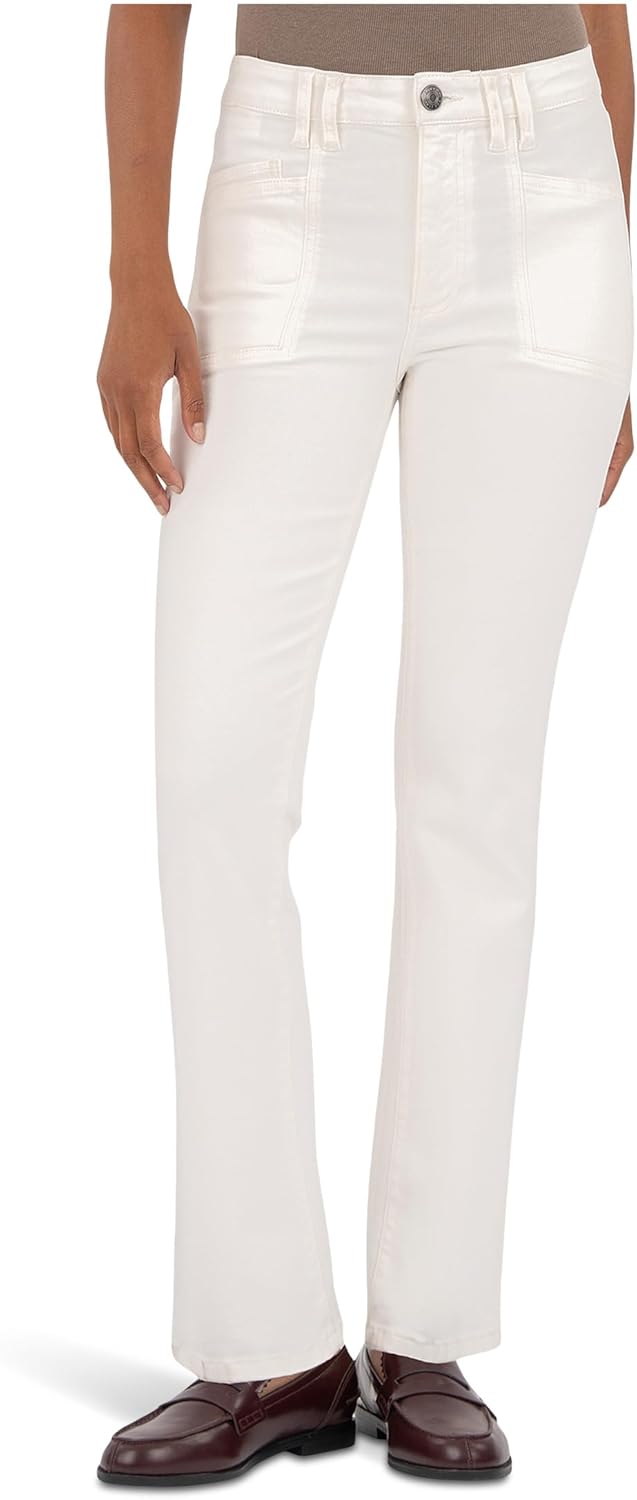 KUT from the Kloth Kelsey High Rise Ankle Flare Clean Hem