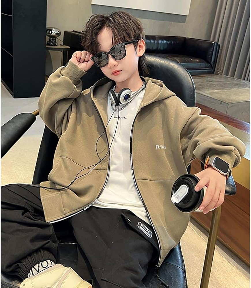 Amazon.co.jp: スウェットパーカー 男の子 前開き スウェット ビッグ