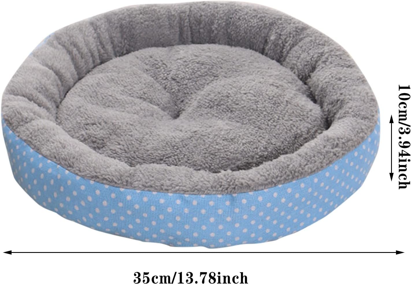 review Pet Bed Soft Fleece Dog Cat Round Nest Warm House Comfortable Plush Beds for Puppy Small Dogs Washable Dog Pillow Pad
