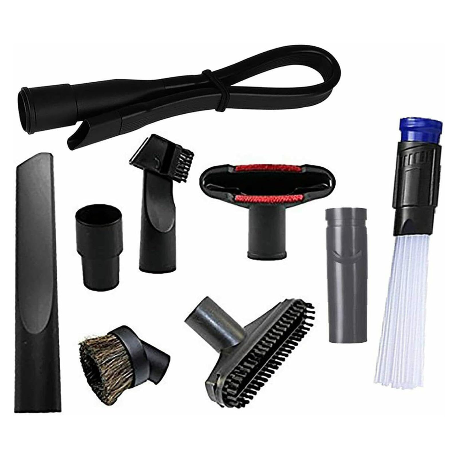 Jazuaiao Replacement Brushes Nozzle Home Dusting Crevice Attachment for 32mm / 35mm Spare Accessories Parts 9Pcs / Set