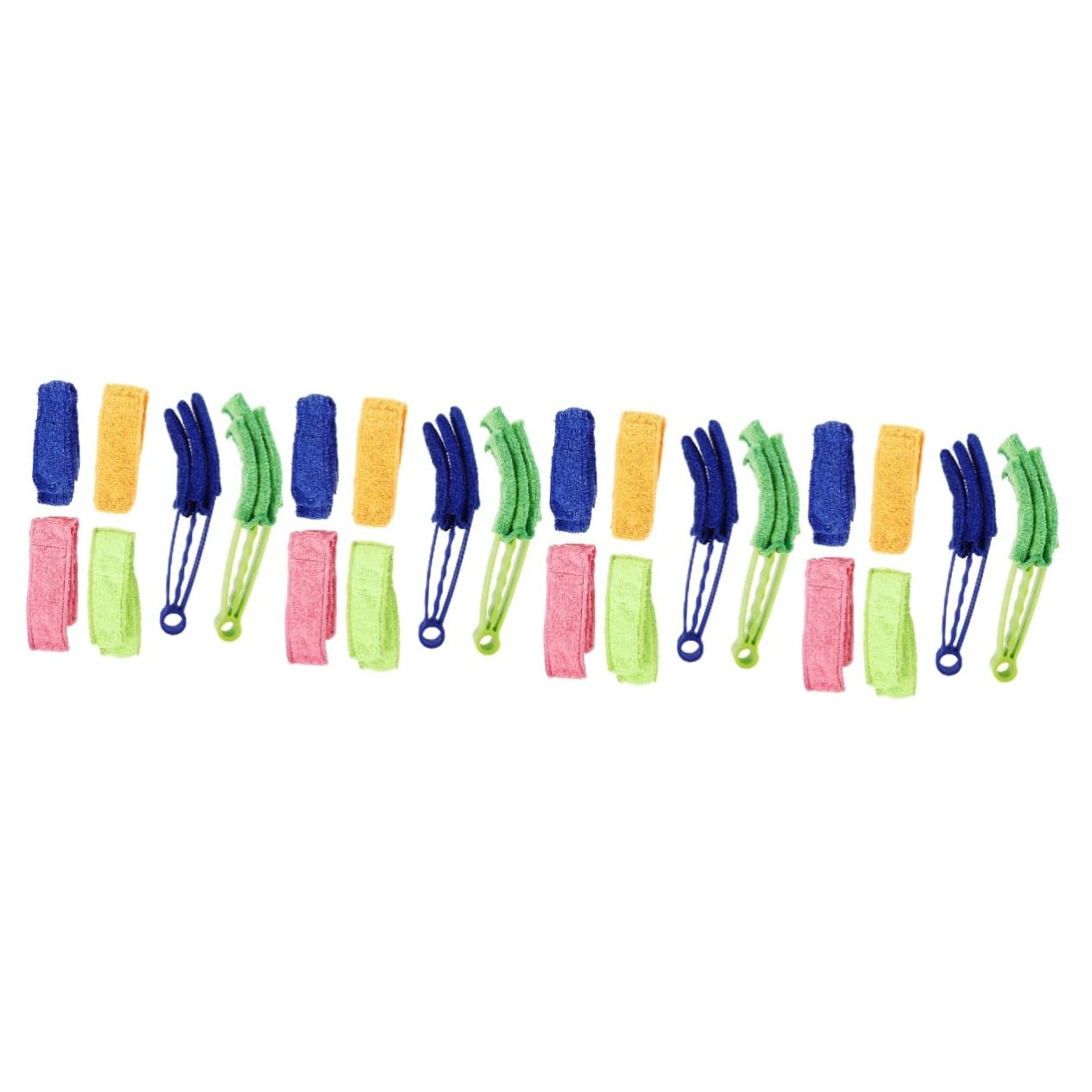 jojofuny Cepillo de Limpieza para persianas Herramientas para Limpiar persianas Limpiador de Cortinas Limpiador de Aire Acondicionado Plumero para persianas de Vinilo Plumero Ciego