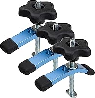 Vista 1 de POWERTEC 71082 T-Track Mini abrazadera de sujeción, 3-5/8 pulgadas de largo x 3/4 pulgadas de ancho (paquete de 3)