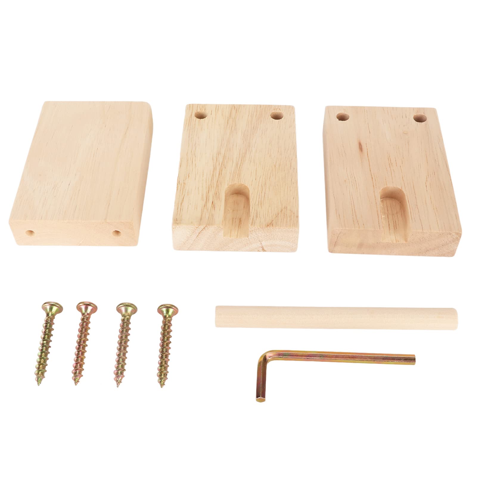 Support de boule de fil en bois massif rotatif pour tricot de luxe
