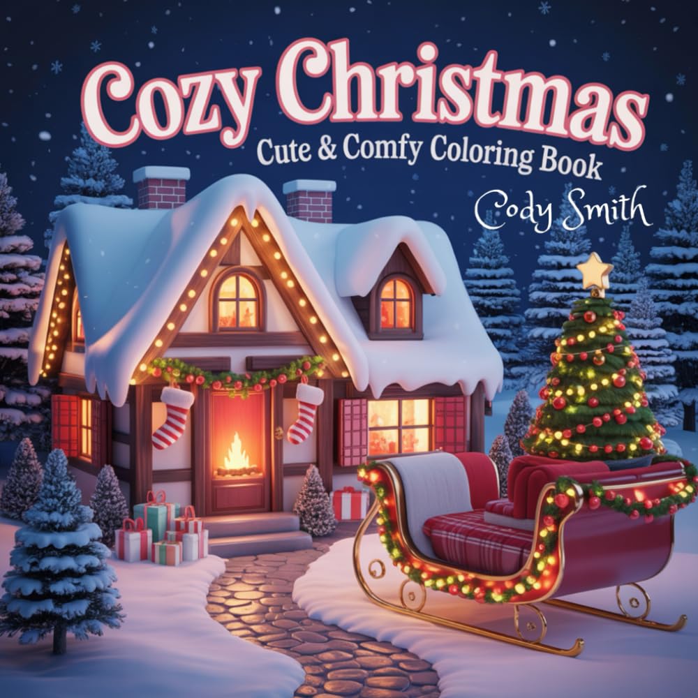 Cozy Christmas: Cute & Comfy Coloring Book