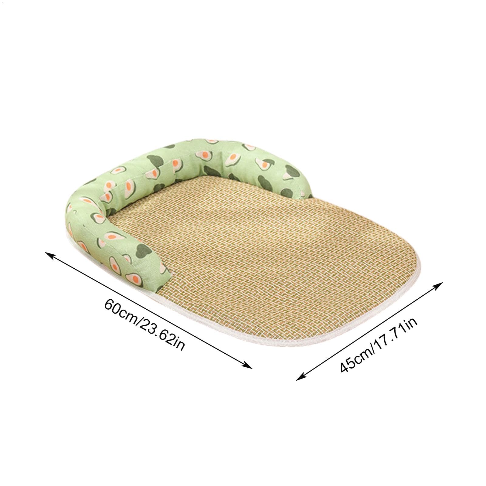 Tappetino rinfrescante per cani - Coperta rinfrescante estiva per animali domestici | Coperta rinfrescante per cani da interno, materassino in vimini finto rattan per cani e gatti di taglia piccola e