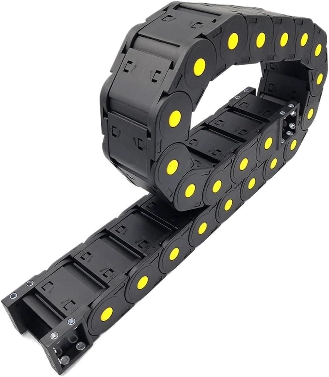 Transmission Chain of Power 1 Meter 35x50mm Closed Type Cable Drag Chain Wire Carrier Enhanced Transmission Towline for Trailer CNC Engraving Machine Tanks Transmission Chain of Power(R150)
