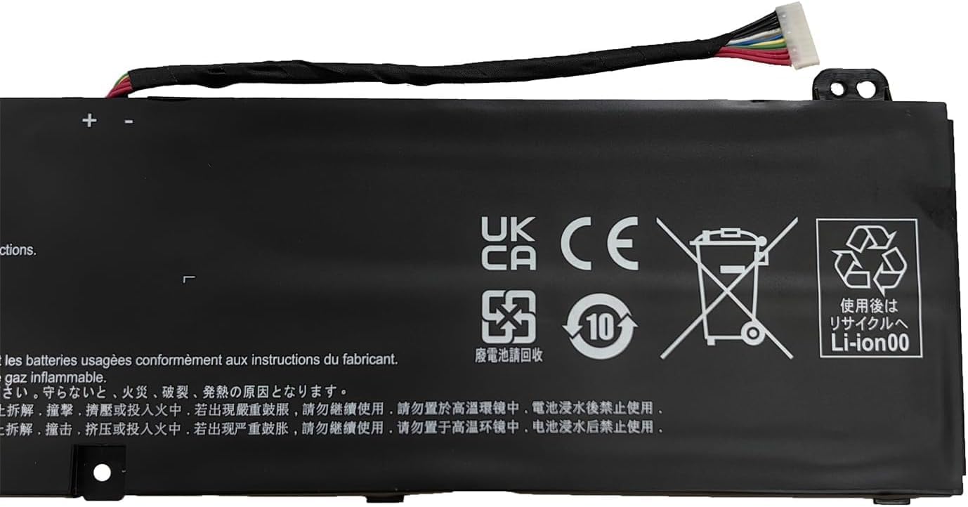 AP18JHQ Laptop Battery Replacement for Acer ConceptD 7 CN715-71 7 Pro CN715-71P Ezel CC715-71 CC715-71P CC715-91P Predator Triton 500 PT515-51 PT515-52 PT515-52-700U Serie(15.2V 84.36Wh)