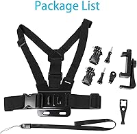 Vista 6 de PellKing Mobile Phone Chest Mount Harness Strap Holder Cell Phone Clip Action Camera POV for Samsung iPhone Plus etc