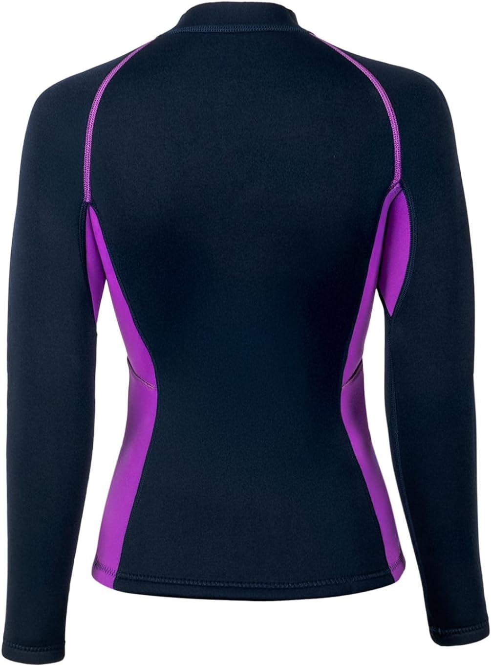 Woman's 3mm Thermal Swim Shirts Sporty Wetsuit Jacket Scuba Diving Sailing Wading Bodysuits