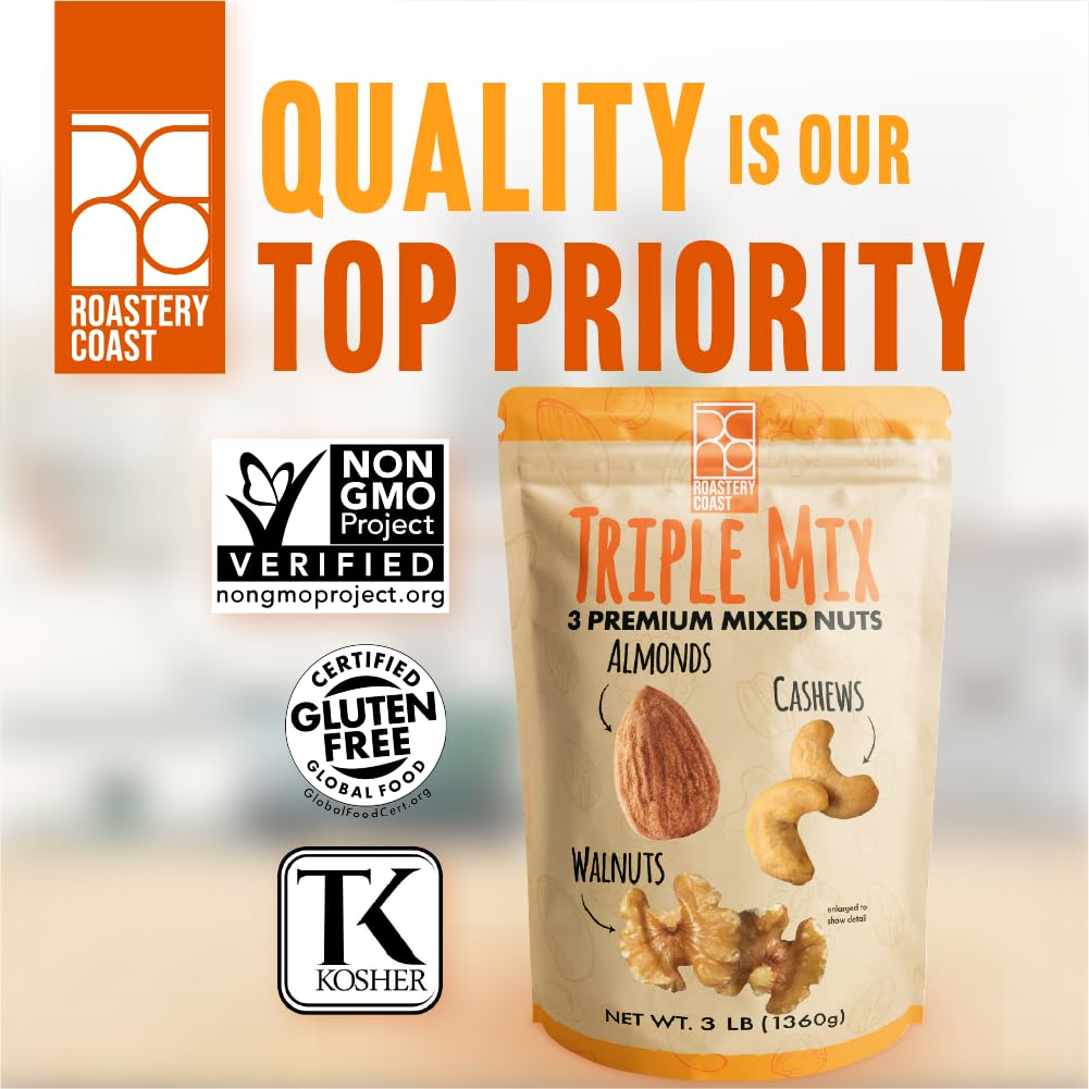 Roastery Coast - Daily Nuts Healthy Mix Bulk | Nuts Snack Mix | Deluxe assorted snack | nut snacks | healthy snacks for adults | dry fruits | nut mix