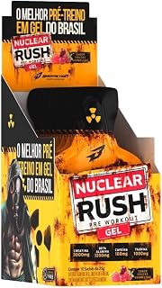 Nuclear Rush Gel - 10 Sachês 25g Frutas Vermelhas - BodyAction