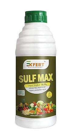 Exfert Sulf Max (18% Sulphur Liquid Promoting Growth and Yield for plants in Horticulture, Hydroponics, Green House) (250ML)