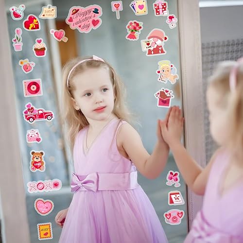 Miniatura 2 de Calcomanías de gel grueso para ventana de niños, para niños, para niños y adultos, para el aula, hogar, guardería, avión, fiesta de cumpleaños