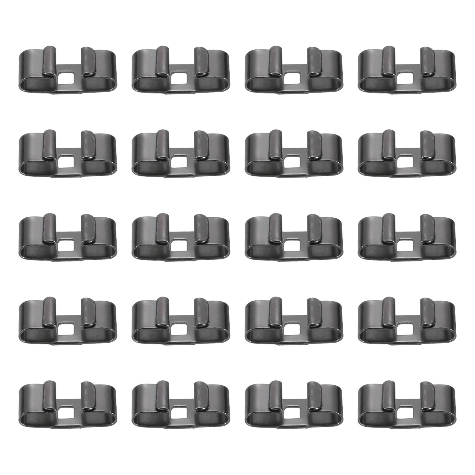 Photo 1 of PATIKIL 20 Pcs Bolo Tie Slide Clasp, Rectangle Blank Buckle Slider Clip for Vintage Western Bolo Tie Buckle Accessories DIY Jewelry Making Craft Findings, Square Hole, Black