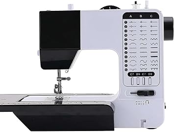 Multifunctional Industrial Sewing Machine, 38 Stitch Portable Sewing Machine with Extended Table and Night Light, Heavy Duty Sewing Machine for All Your Sewing Needs