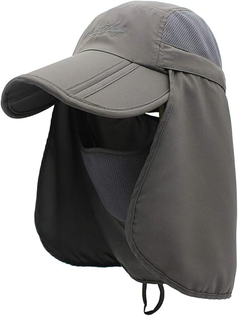 Haut De Protection Solaire Ogeenier UPF 50+ - Manches Longues, Capuche - Gris XXL
