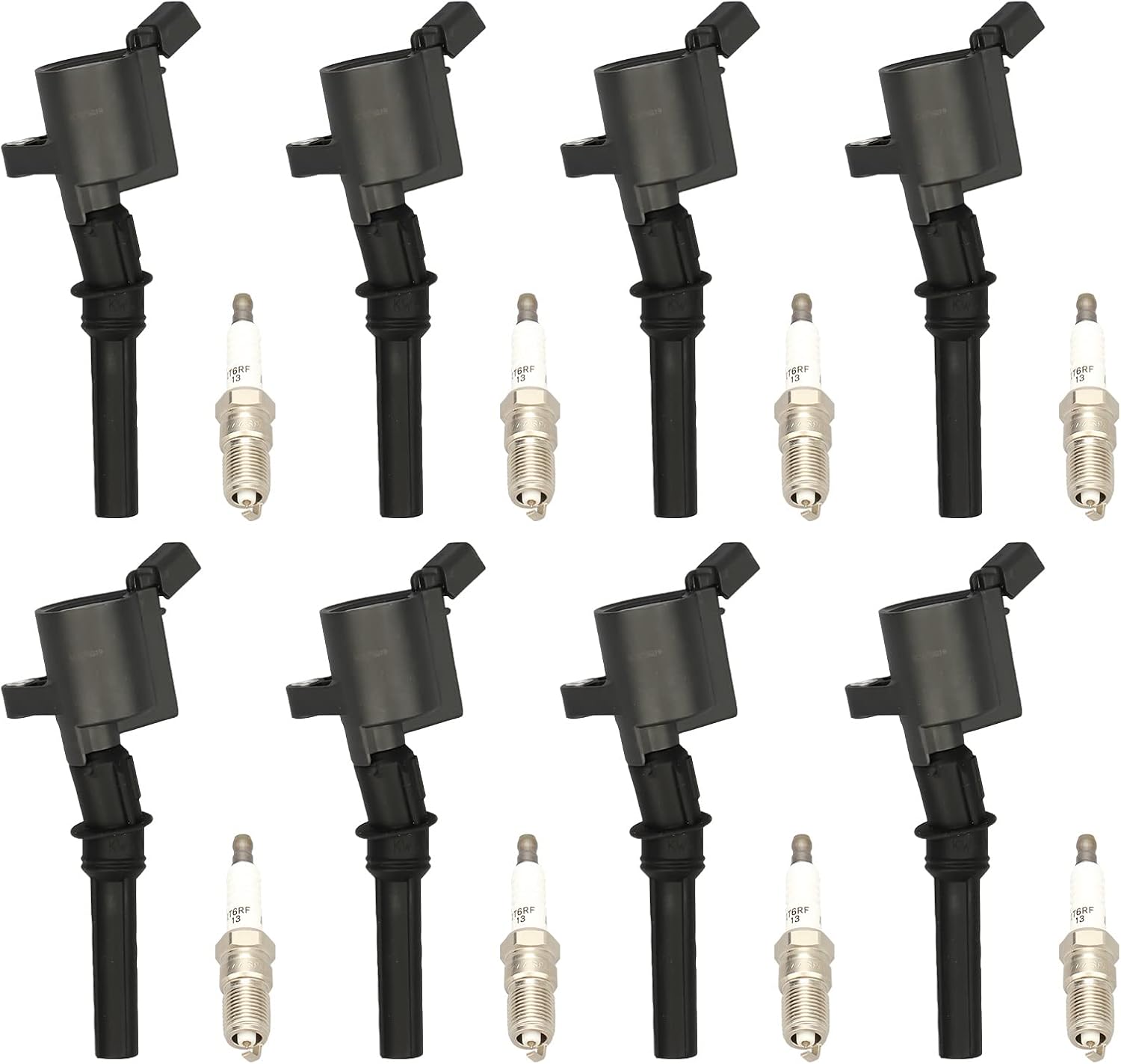 DRIVESTAR DG508 Ignition Coil Pack Iridium Spark Plug Compatible for 2000-2008 Ford F150 2002-2005 Explorer 99-04 Mustang 98-04 Expedition Mercury Grand Marquis Lincoln Navigator 5.4L V8