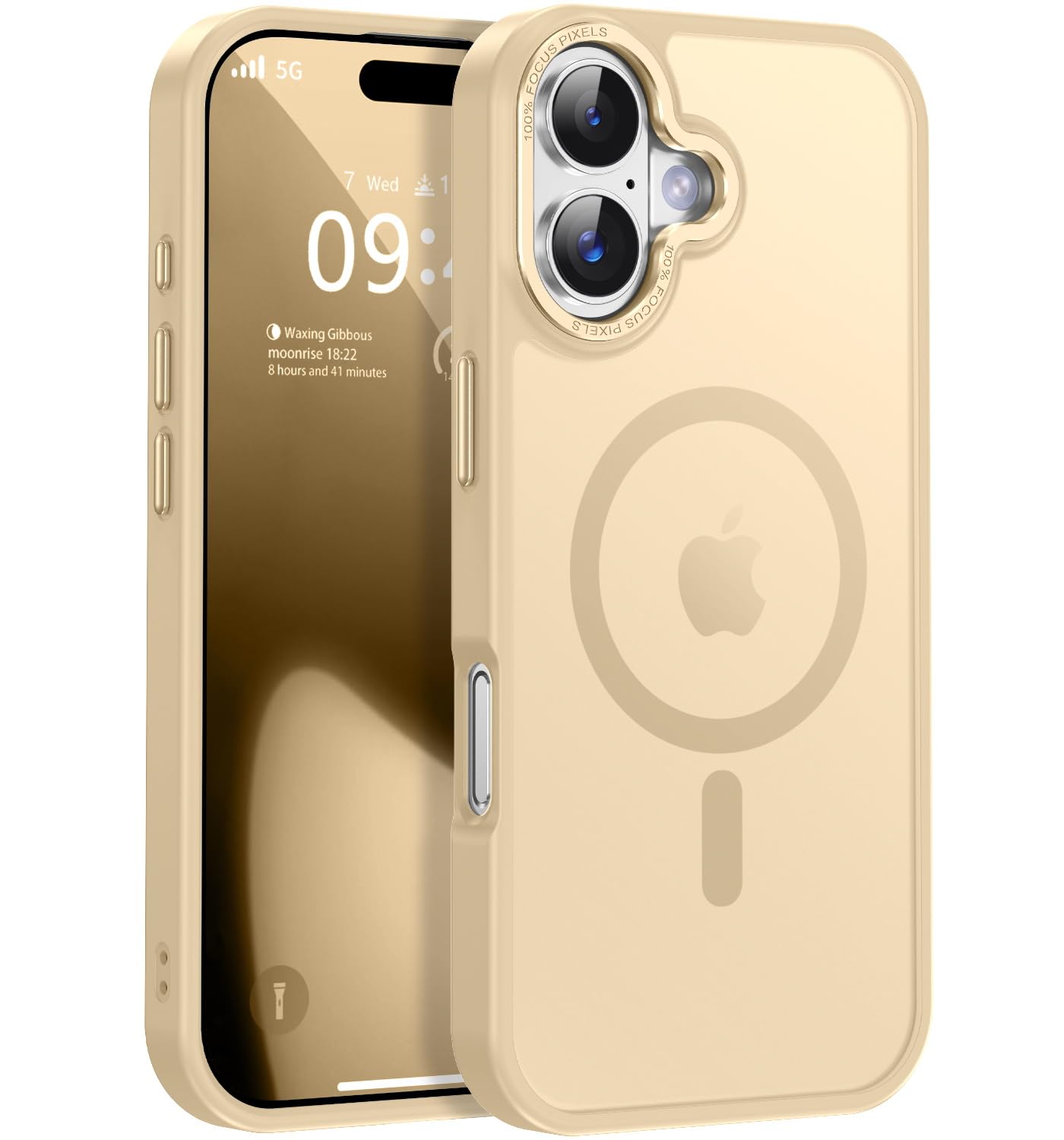 Newfuture Strong Magnetic Compatible with iPhone 17 Pro Case [13 FT Military Drop Protection] [Compatible with Magsafe] Slim Translucent Matte Shockproof with Anti-Fingerprint Phone Case, Tender Pink — view 240