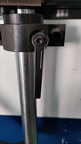 Miniatura 3 de Othmro 1 unids M8 Rosca 2.480 in Longitud de la manija 1.969 in Longitud del tornillo Aleación de aluminio negro Palanca ajustable Manija de sujeción