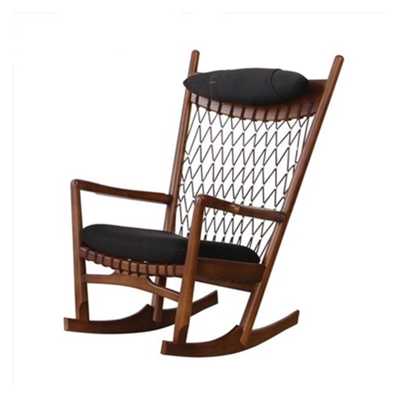 Sedia in vimini e rattan, Sedia a dondolo in legno - Nap Chaise Lounge e poltrona for divano singolo - Sedia in rattan - Sedia for il tempo libero for soggiorno o esterno , Mobili da giardino e patio(