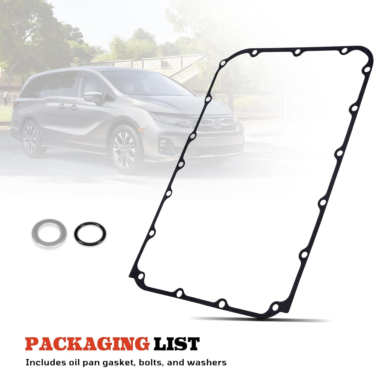 Engine Oil Pan Gasket Kit for Honda Accord Pilot Ridgeline Odyssey Passport Crosstour - OS 30954 T Engine Gasket Set Leak-Proof Seal