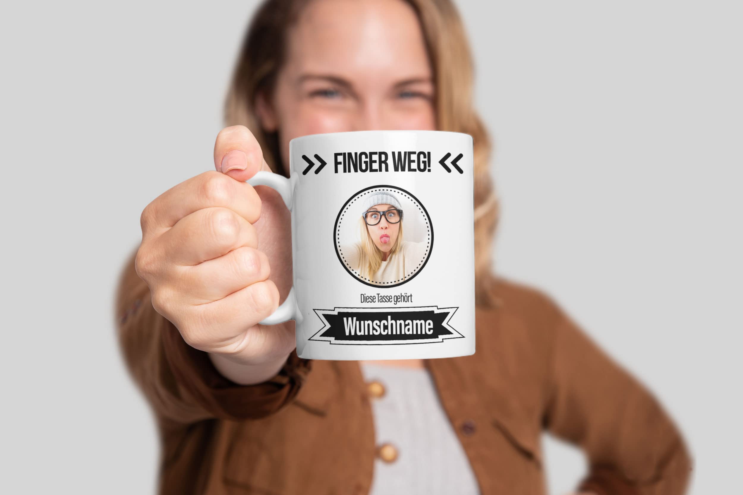 Him & I® – Tazza Jumbo con scritta Finger weg von meiner