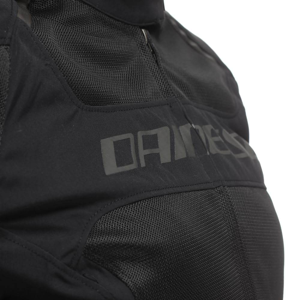 Dainese Kurtka Air Frame 3 Tex Wmn, damska letnia kurtka motocyklowa, oddychające wstawki z siatki, wyjmowana podszewka chroniąca przed wiatrem, ochraniacze na ramionach i łokciach, czarna, 44