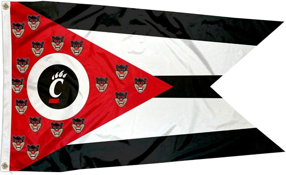Cincinnati Bearcats State of Ohio Flag