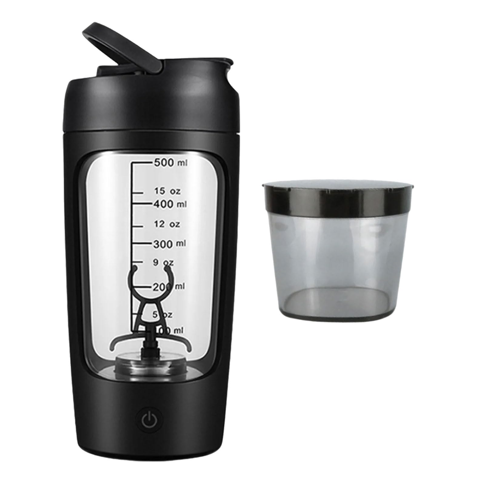 Shaker elettrico con scomparto in polvere 650ml Shaker Protein Shake ricaricabile Protein Mixer Shaker Proteine Shake Proteine Shake