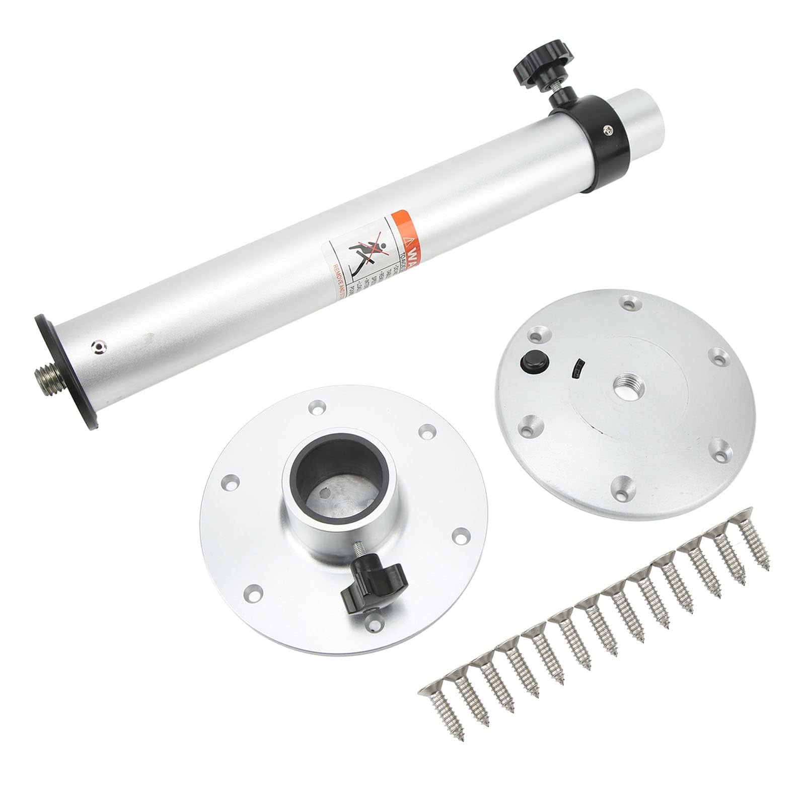 Pata de Mesa para Caravana, Base de Soporte de Elevación de Pedestal de Mesa de Aleación de Aluminio 490‑745 Mm Altura Ajustable, Soporte Plegable de Rotación de 360 ​​grados