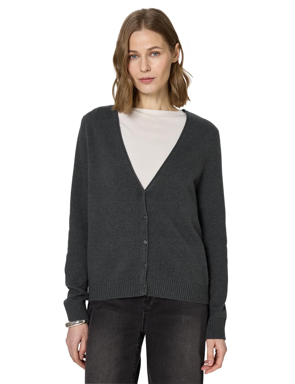 Street One Damen 2515637 Kuscheliger V-Neck Cardigan (1er Pack)