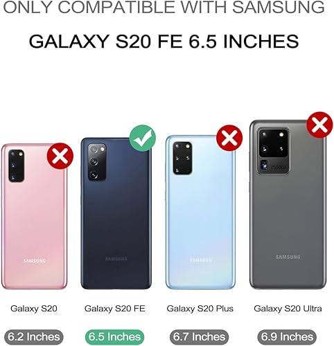 Miniatura 2 de Dexnor Funda para Samsung Galaxy S20 FE, protector de pantalla y soporte integrados Protección de grado militar resistente a prueba de golpes para