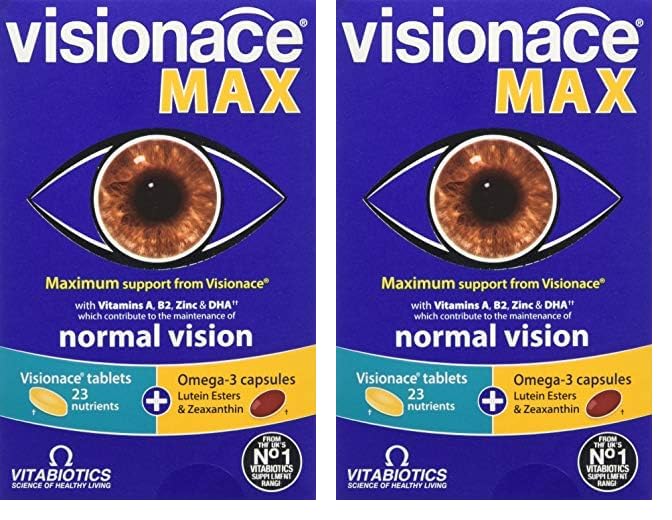 VisionaceMax Tablets and Capsules, Vitabiotics, 1 X 28+28S (Pack of 2)