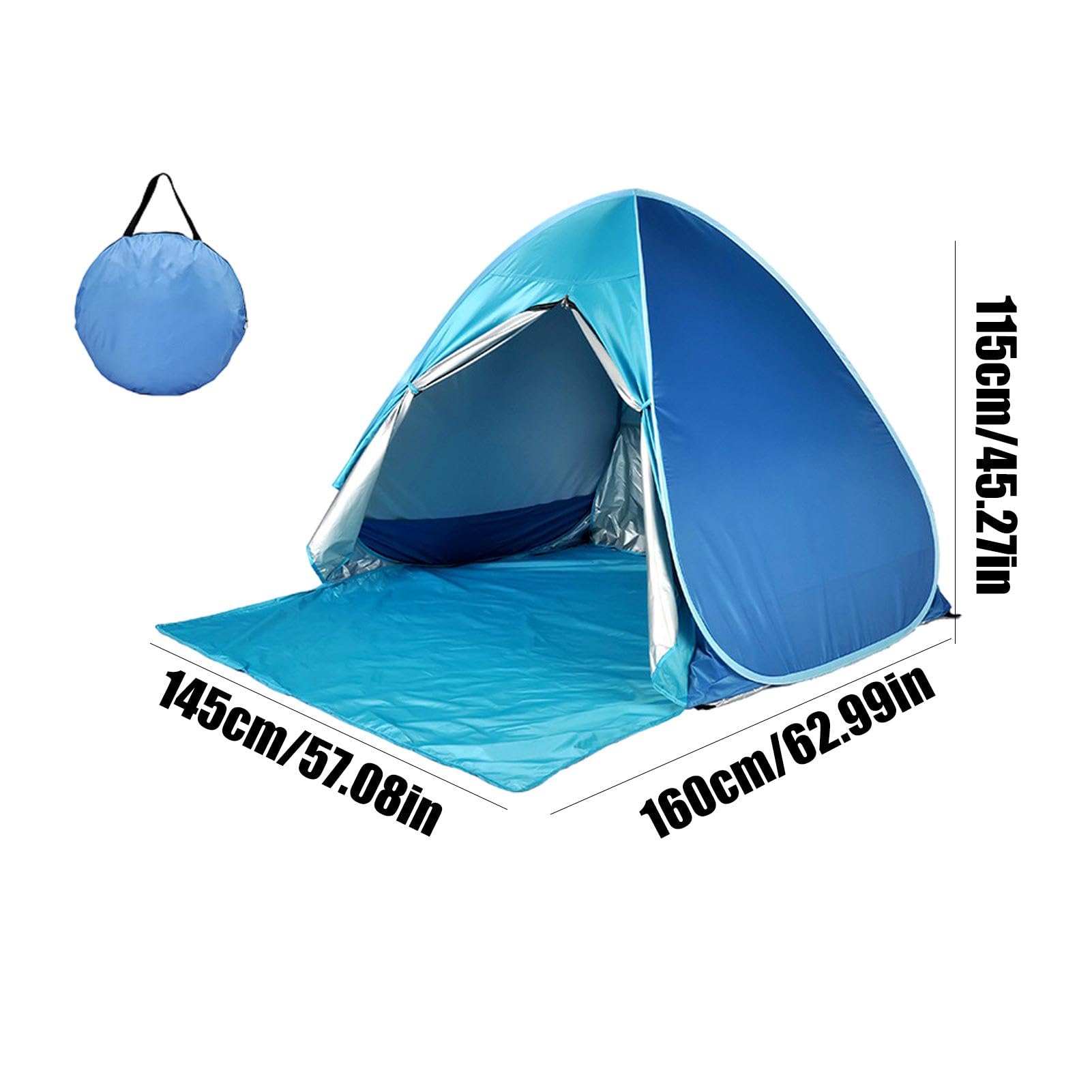 Tente UV de plage | Tente de pique-nique d'extérieur | Tente pare-soleil portable | Protection UV | Abri de plage avec fermeture éclair - Tente solaire portable pour la plage, tente de plage
