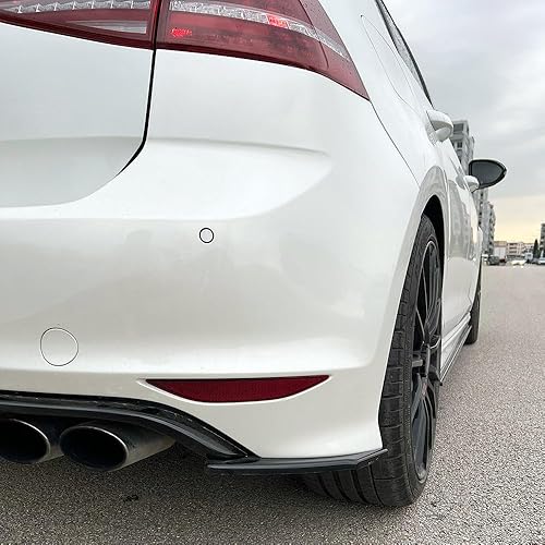 Hinten Splitter kompatibel mit VW VOLKSWAGEN Golf MK7 R 2013–2016