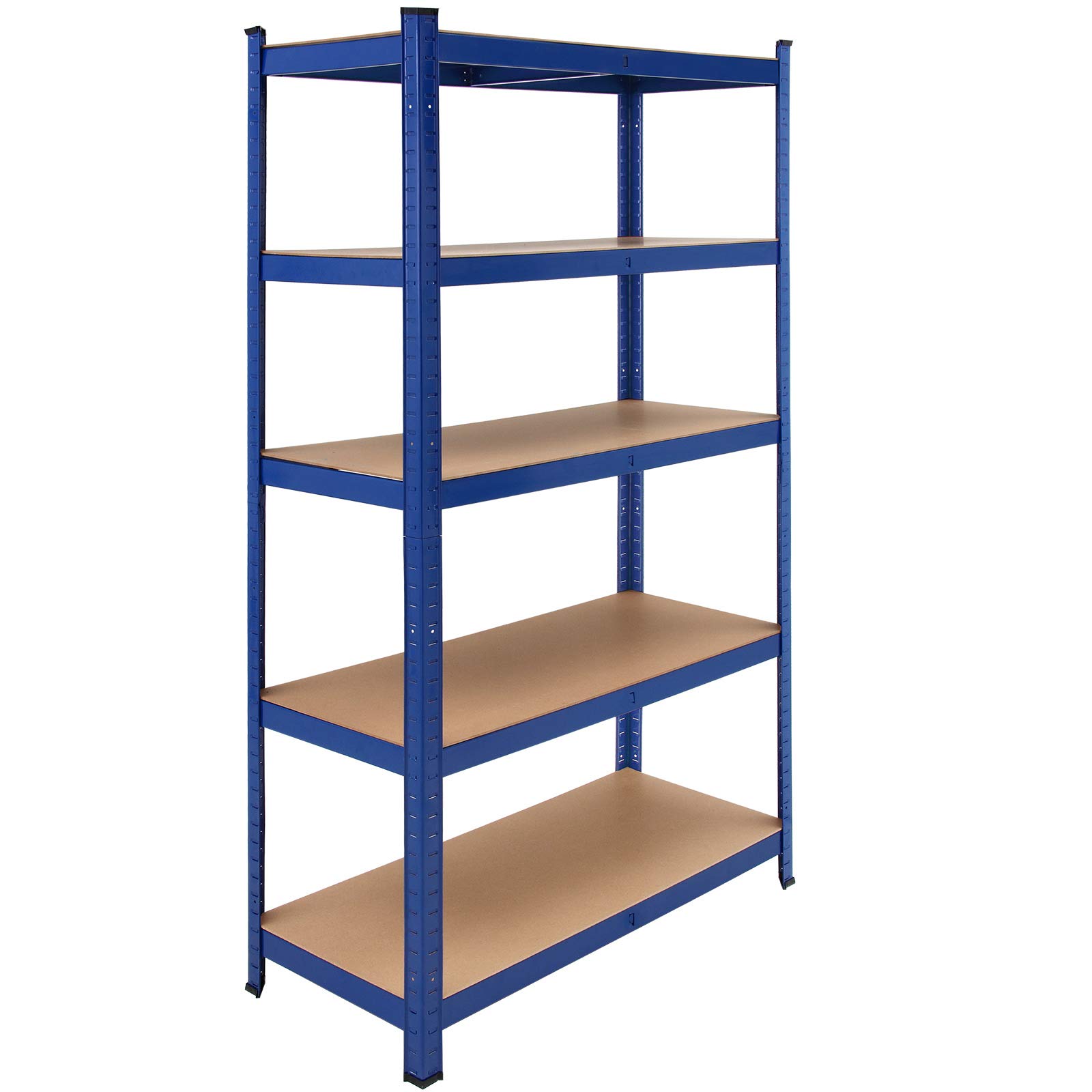 Deuba 2x Estanterías Metálicas 180x90x40cm 875kg Estantería para Cargas Pesadas 5 Estantes Taller Azul