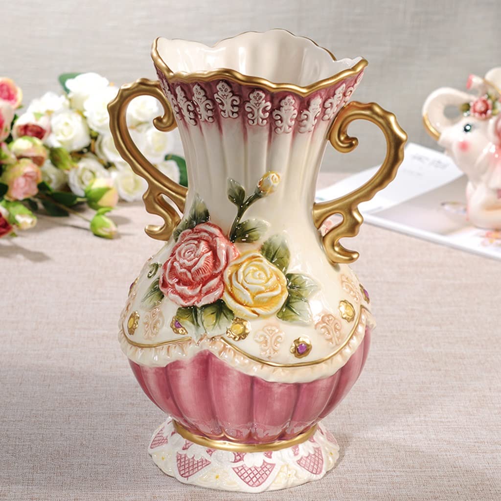 Amazon.co.jp: PetterShop 花瓶 花瓶、レリーフローズアンフォラ花瓶