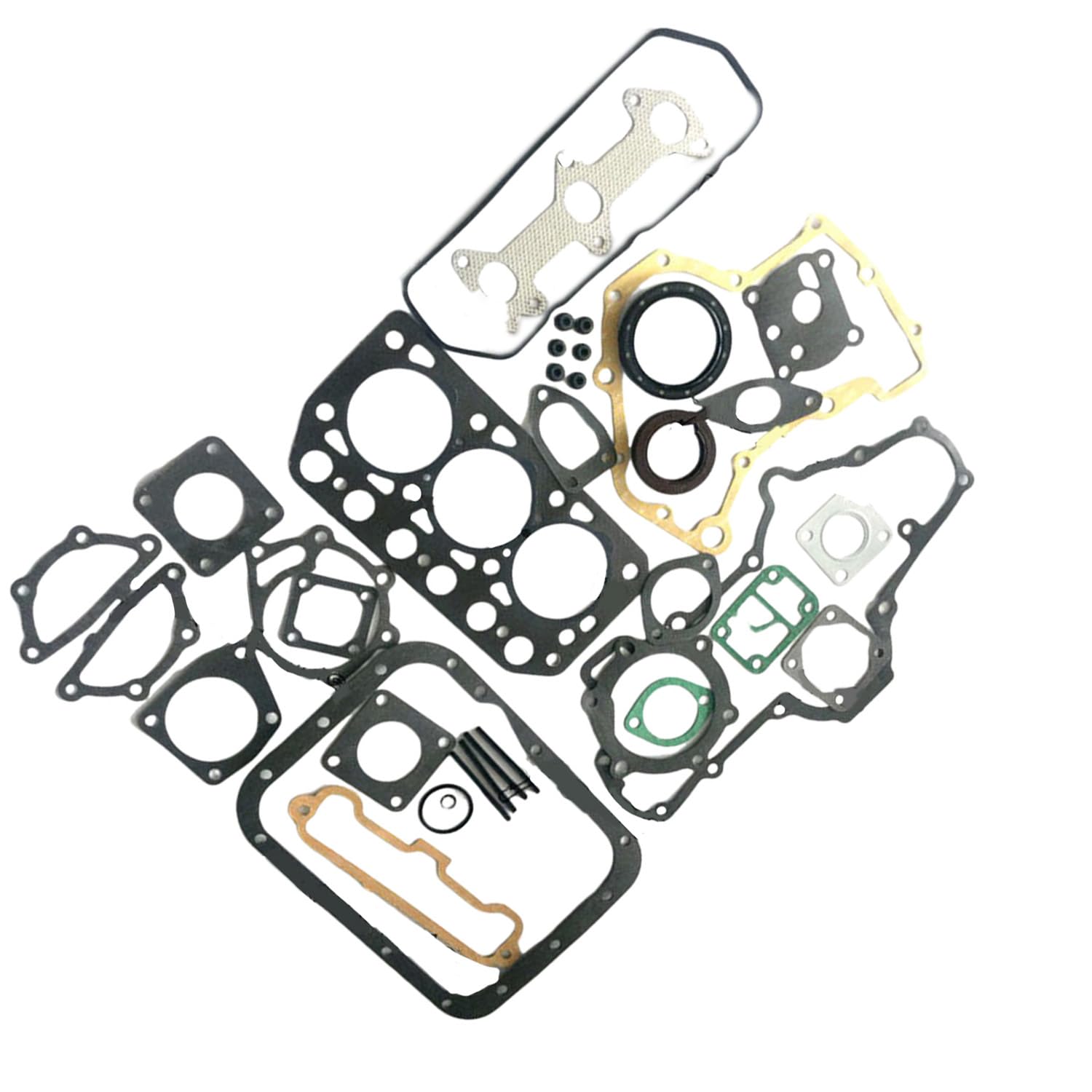 Kit completo de juntas con junta de culata compatible con generador de motor diésel Mitsubishi K3F