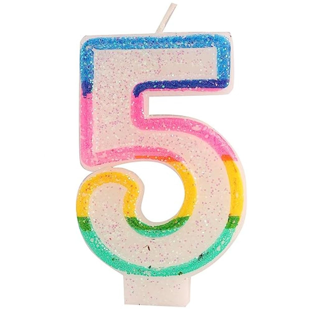 SE7EN® Birthday Number Candle 5 for Cake Decoration/Five Anniversary Party Celebration White Colour (1Pcs, Width 4 cm x Height 6.5 cm) (B0B4FTVLG8) Amazon Price History, Amazon Price Tracker