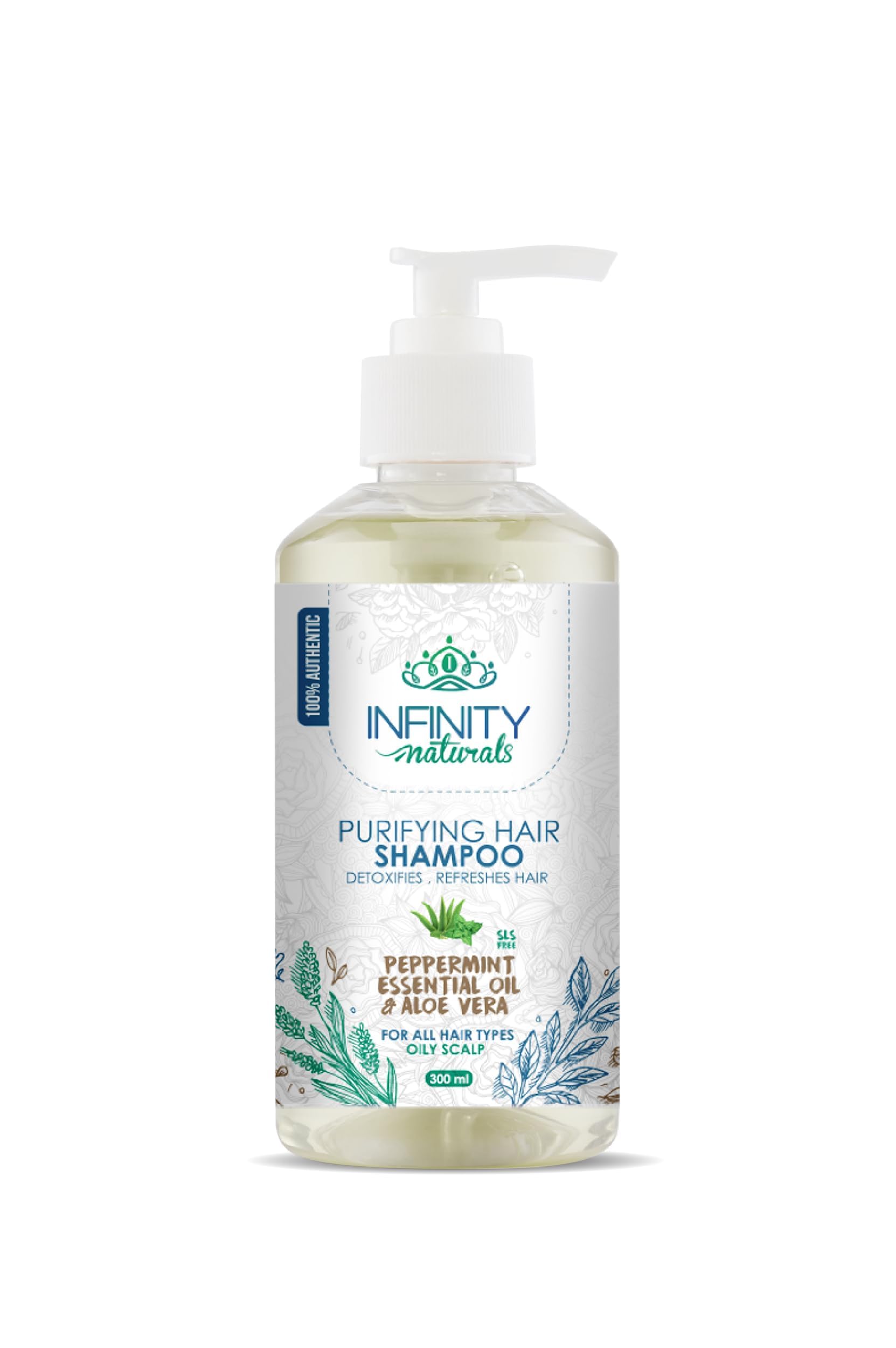 シャンプー HAIR CARE INFINITY Shampoo 1800ml Infinity Naturals Purifying Shampoo Peppermint + Aloe Vera All