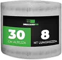 Rotolo Pluriball Leggero 25cm X 100mt - Carta A Bolle Per Imballaggi, Protezione Oggetti Fragili - Foto 10