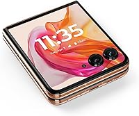 Vista 8 de Motorola razr+ 2024 Unlocked Made for US 12/256 50MP Camera Peach Fuzz