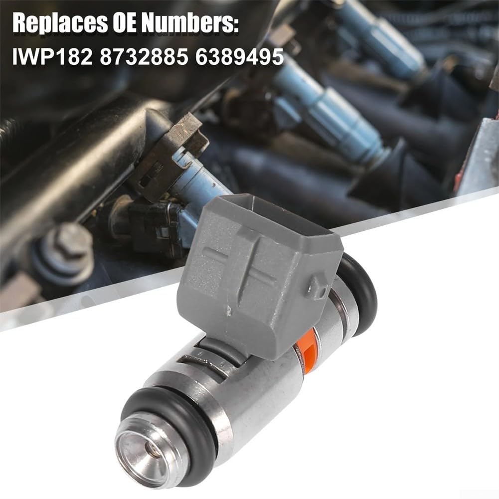 Injecteur de carburant IWP182 Pièce de rechange compatible avec Piaggio GTS250 2006 2007, OEM 8732885 6389495, compatible MP3 250/300 et Beverly Series