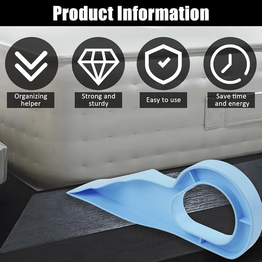Image of ALINCOLN Premium 2 Pack Bedsheet Tucker Tool for Bed Making | Double Bed Mattress Lifter Tool and Bedsheet Tucking Tool for Elderly, Pregnant Women & Back Pain | Durable ABS Plastic