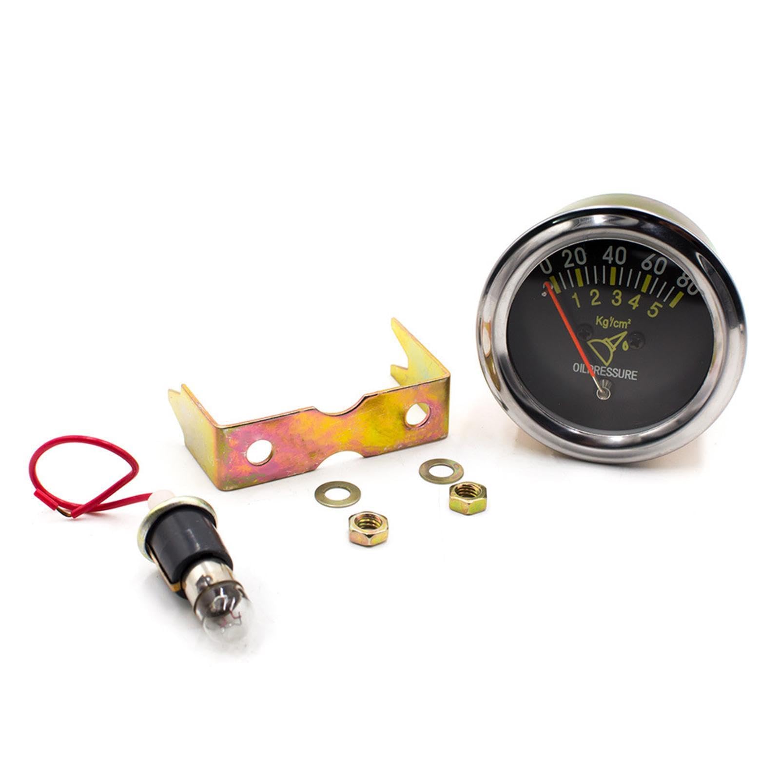 CALANDIS™ Generic Oil Pressure Gauge 0-80 PSI Accessory 12V DC Fuel Pressure Gauge Set | Compression & Vacuum Testers | Diagnostic Service Tools | Automotive Tools & Supplies-image-21