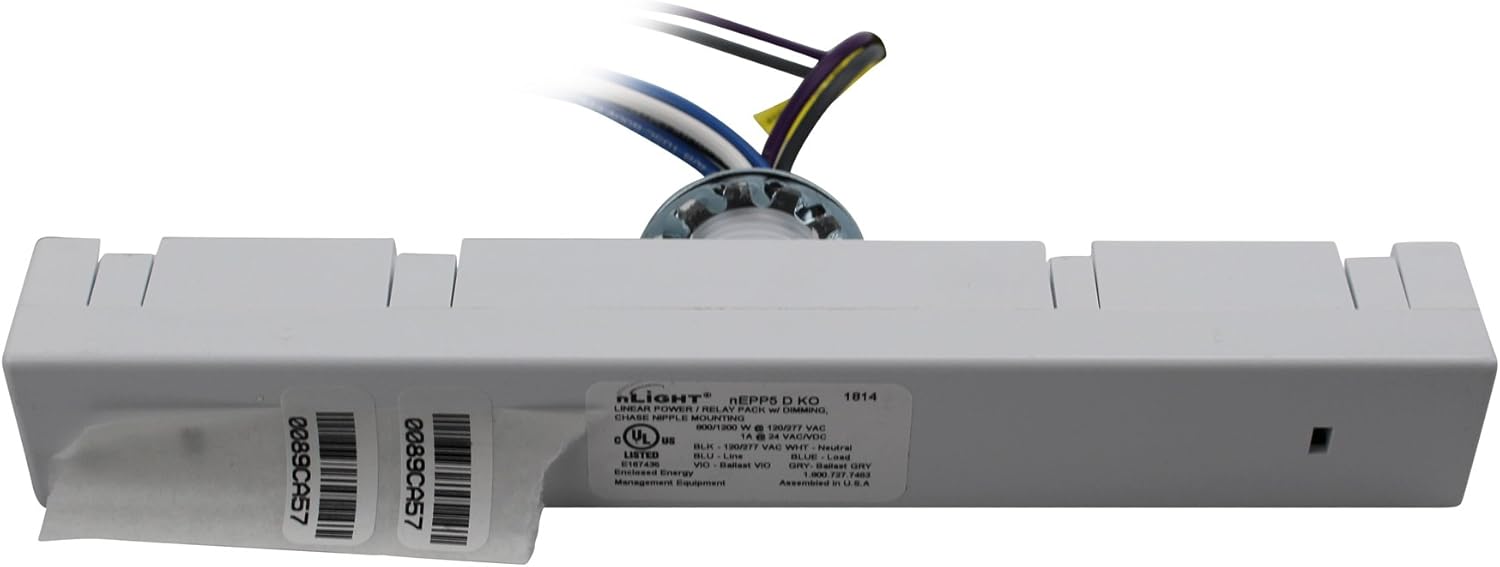 Sensor Switch nEPP5-D-KO Linear Power Relay Pack Dimming nLight, White