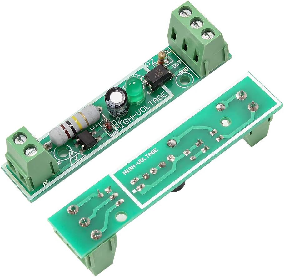 1Bit TTL AC 220V Optocoupler Isolation Module SCM Testing Board Voltage Detection Adaptive for PLC