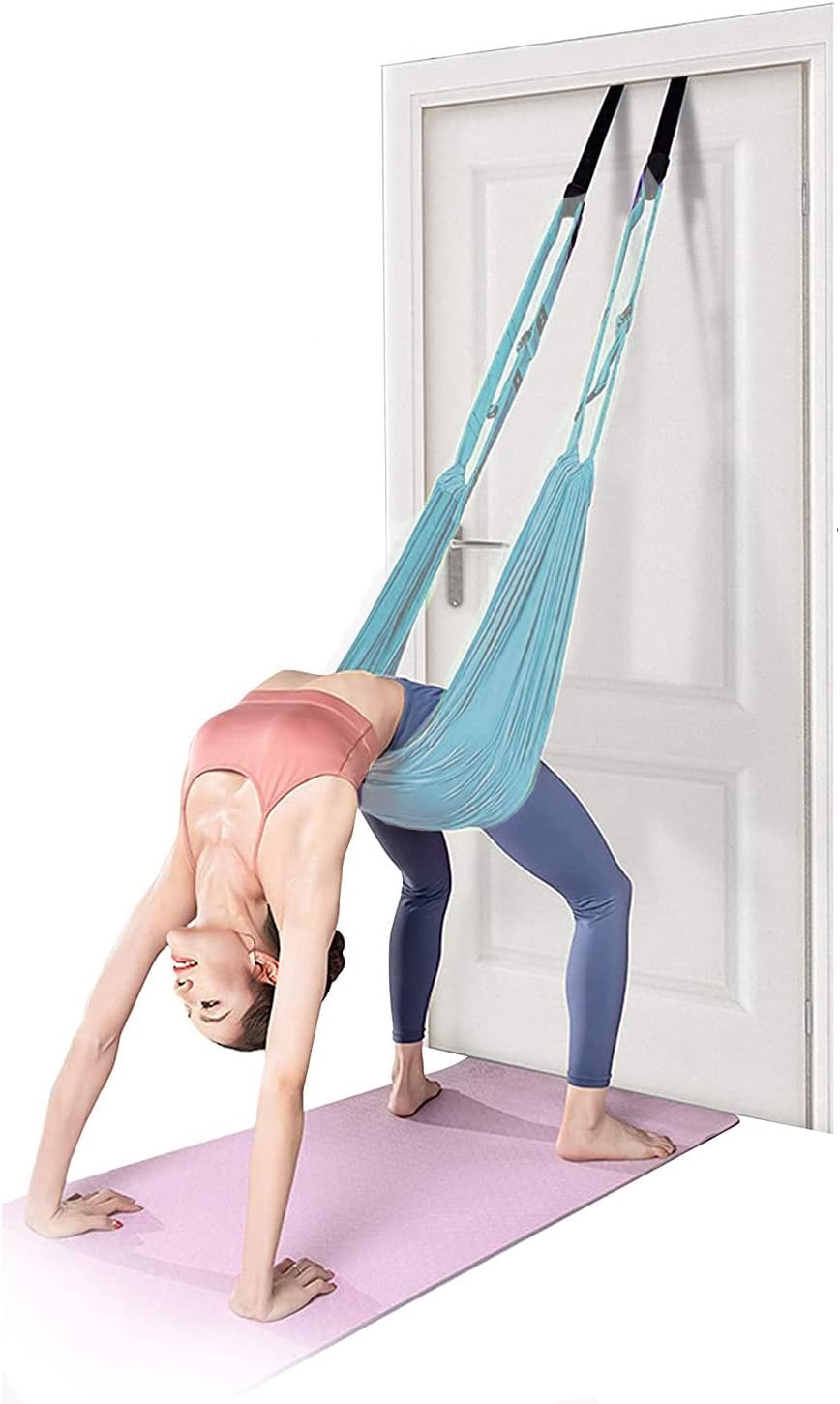 Fitness Yoga Stretching Strap, Adjustable Leg Stretcher Back Bend Assist Trainer, Improve Leg Waist Back Flexibility Home Gym Equipment for Rehab Pilates Ballet Cheerleading Splits Gymnastics